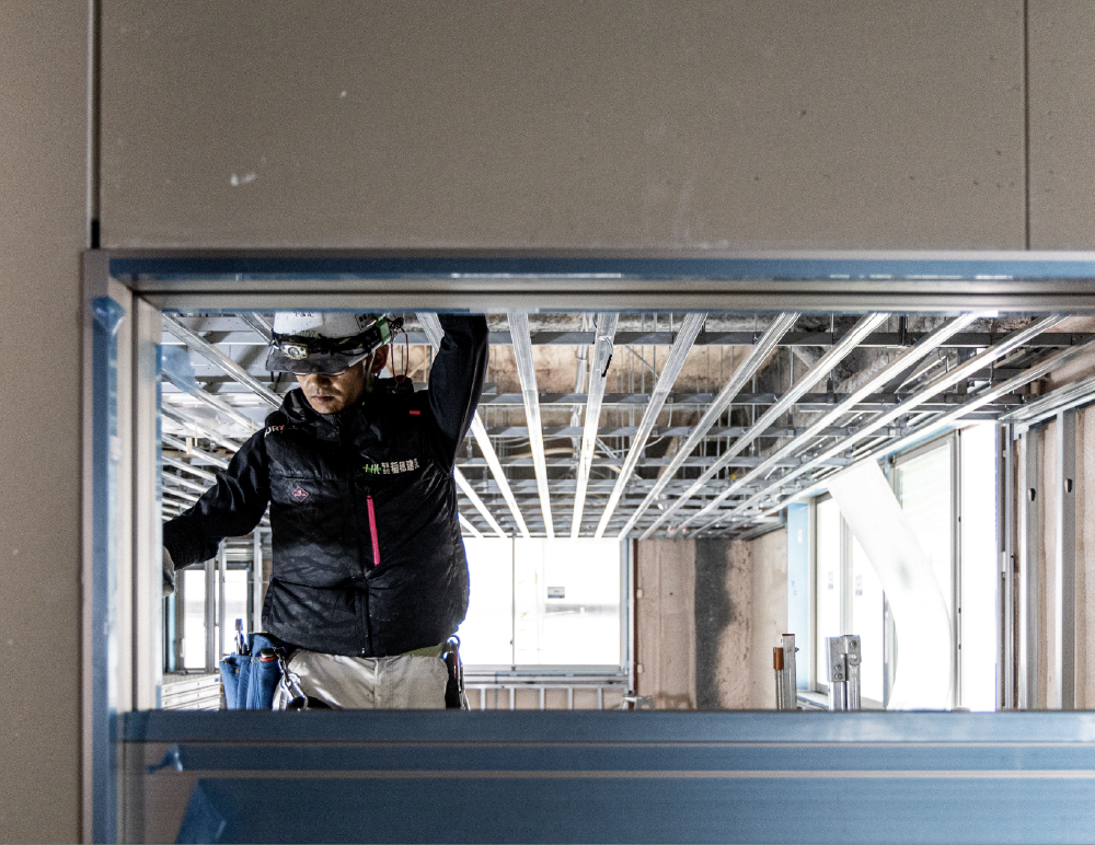 確かな技術と施工力で建物全体の信頼を